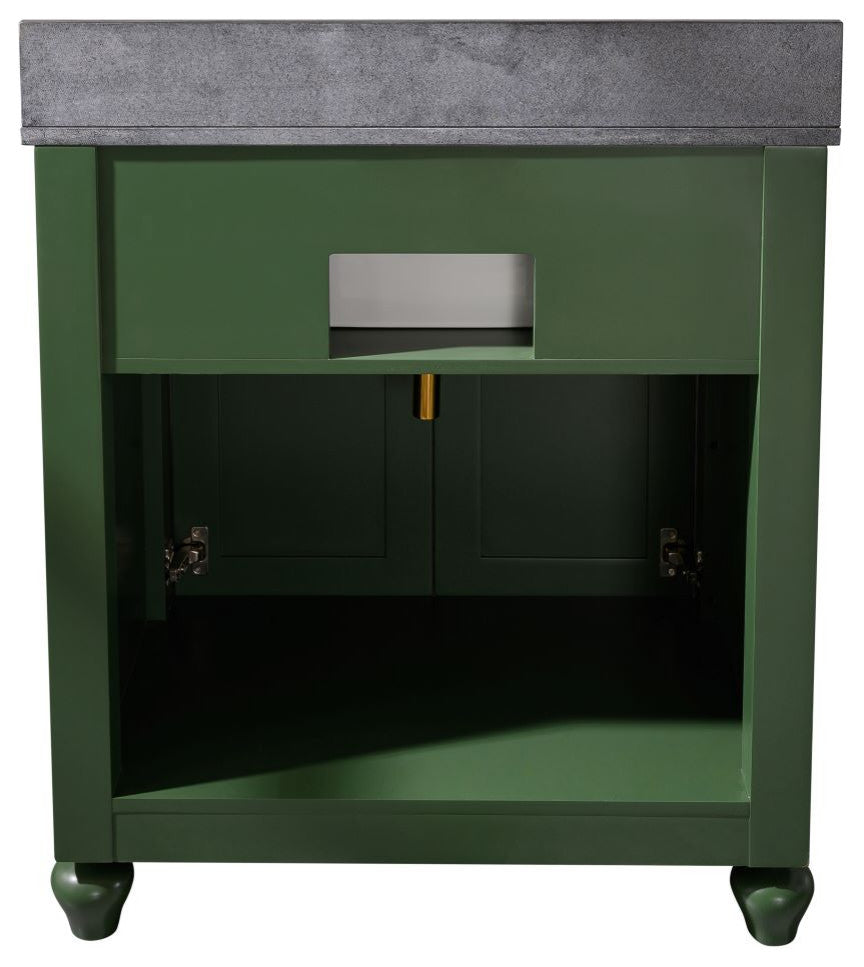 30" Vogue Green Sink Vanity Without Faucet