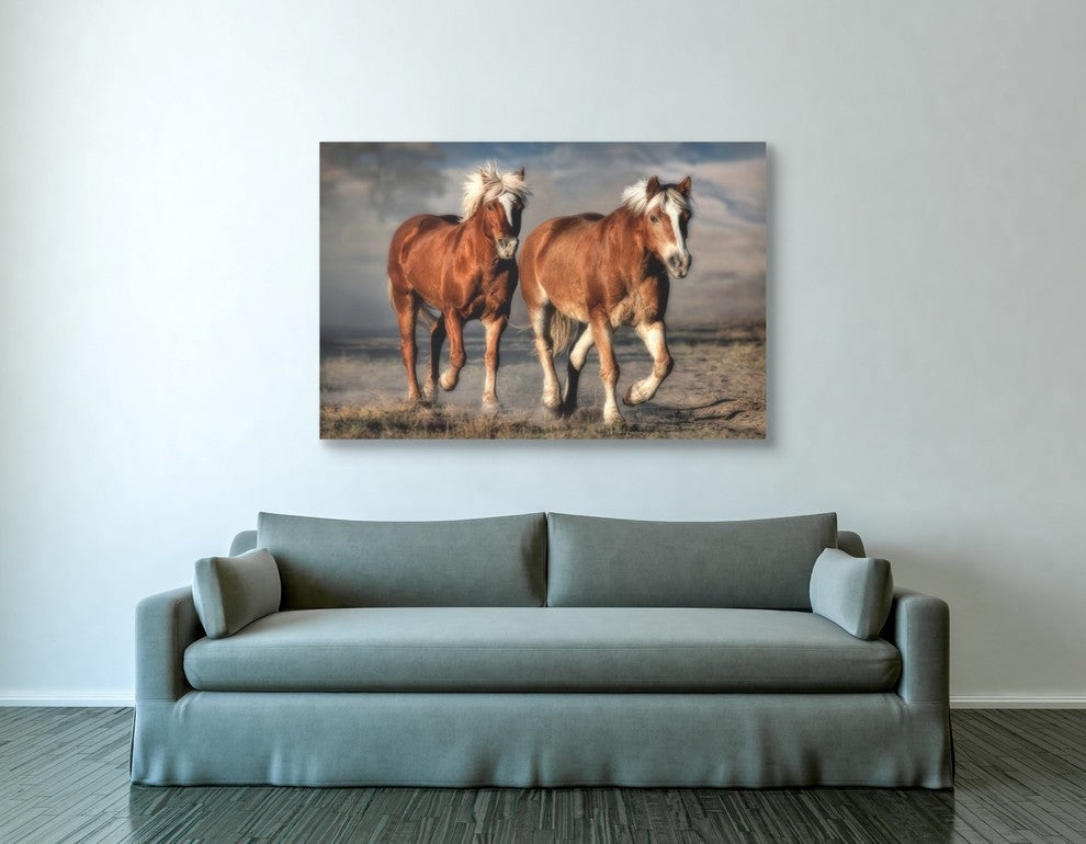 Epic Graffiti "Halfingers Trotting" Giclee Canvas Wall Art, 40"x60"