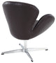 Modern Contemporary Living Room Leather Lounge Chair Brown