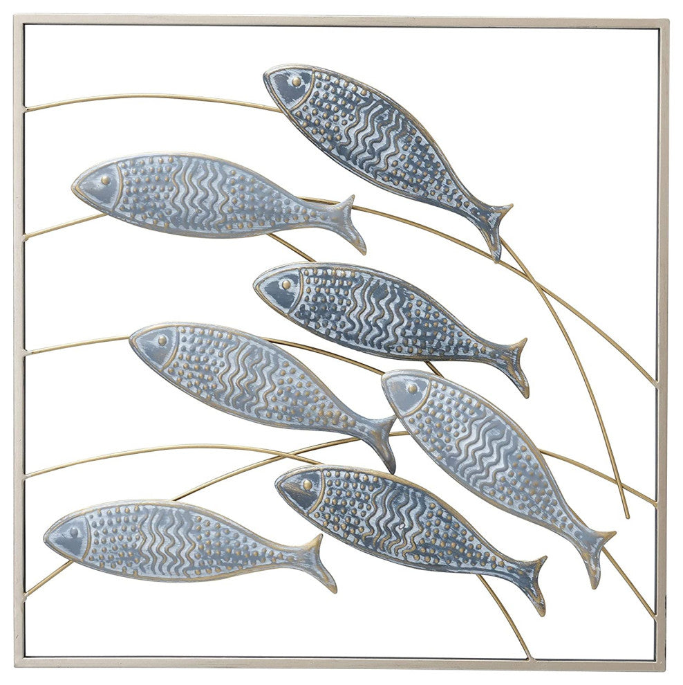 Shoal of Fish Metal Wall Decor, 19.75"