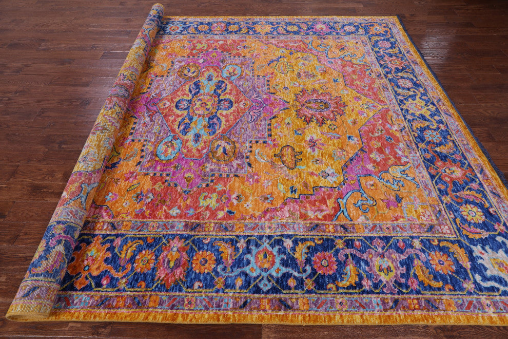 Heriz Serapi Hand-Knotted Wool Rug 9' 2" X 11' 10" - Q16089