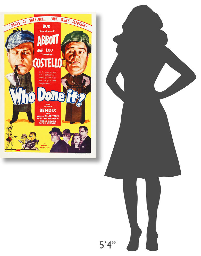 "Abbott & Costello - Who Done It" Canvas by Hollywood Photo Archive, 26x40"
