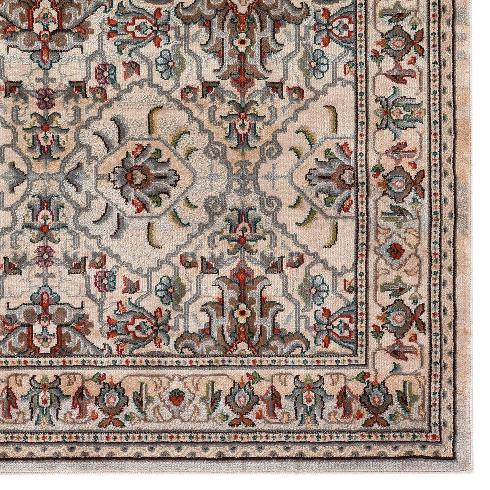 Taraji-Heriz Woven Area Rug, Natural, Rectangle, 4'11"x3'3"
