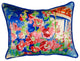 Hollyhocks Extra Large Zippered Pillow 20x24