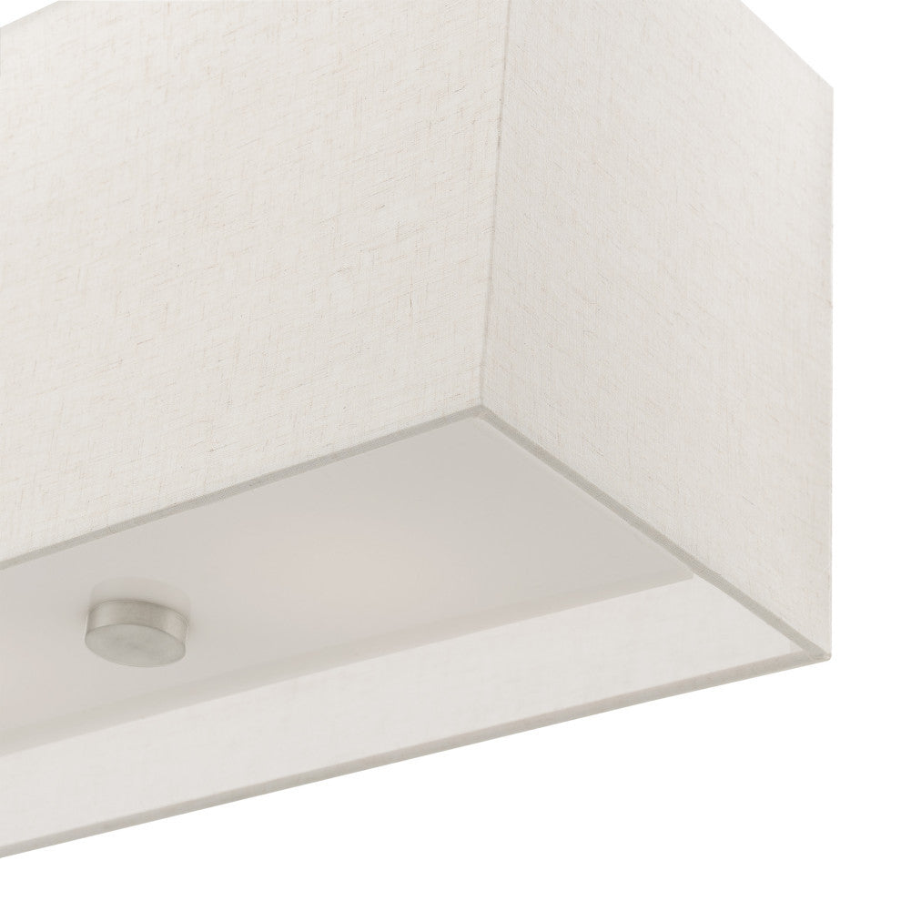 Summit 4 Light Brushed Nickel Linear Chandelier