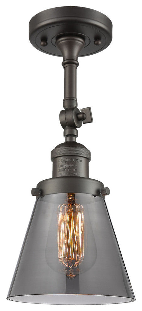 Innovations Lighting 201F-Ob-G63-Led 1 Light Dimmable Led Semi-Flush Mount