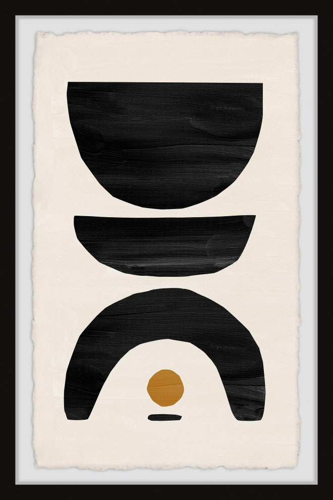 "Lonely Dot" Framed Painting Print, 30x45
