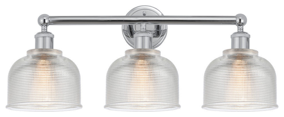 Innovations 616-3W-PC-G412 Dayton 3 Light Bath Vanity Light, Polished Chrome