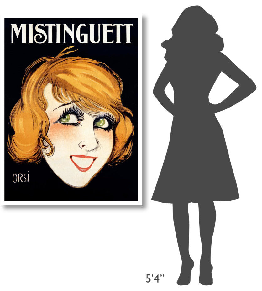 "Mistinguett" Digital Paper Print by Orsi, 34"x46"
