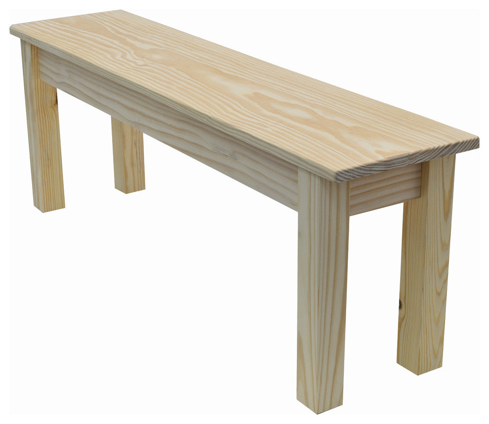 Canvas Collection Unfinished Bench, Unfinished, 48"