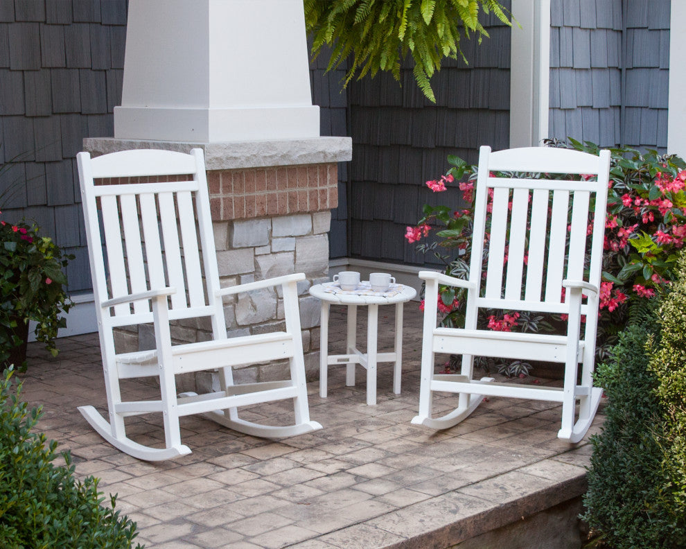Ivy Terrace Classics 3-Piece Rocker Seating Set, White