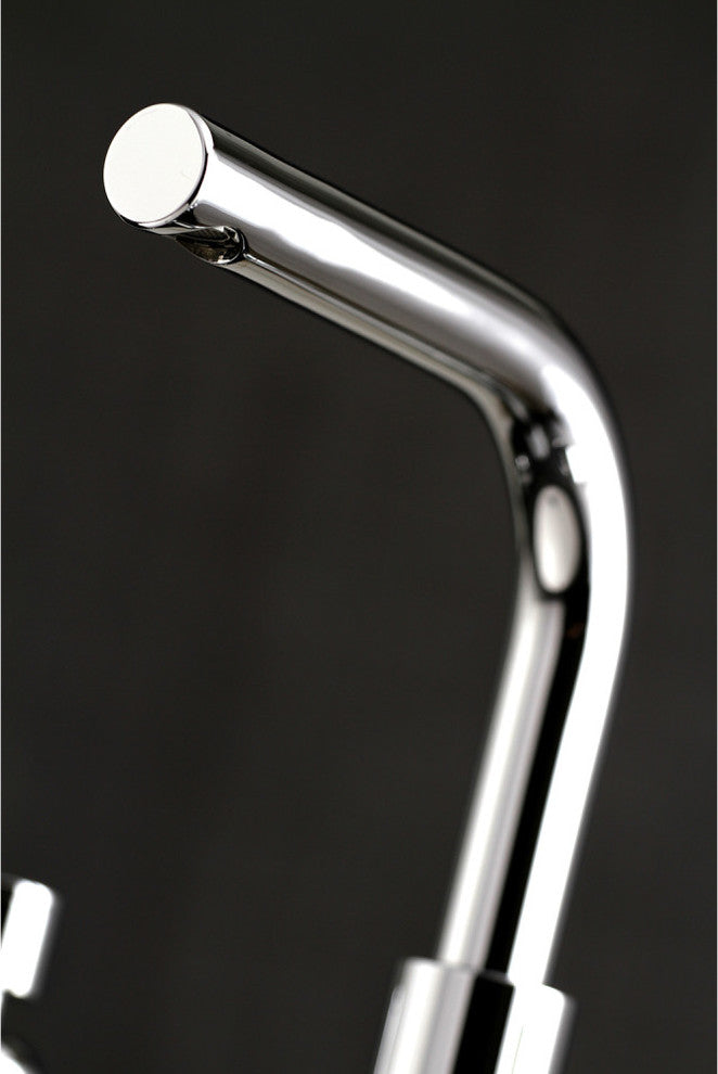 Fauceture Widespread Bathroom Faucet With Brass Pop-Up, Polished Chrome
