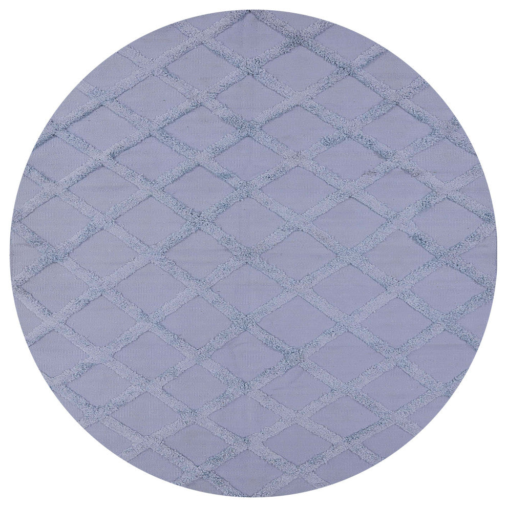Ahgly Company Indoor Round Mid-Century Modern Area Rugs, 7' Round