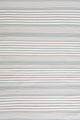 Dash & Albert Rugby Stripe Light Blue Indoor/Outdoor Rug, Blue, 2'6" x 8'