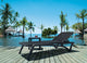 Compamia Pacific Sling Chaise Lounges, Dark Gray