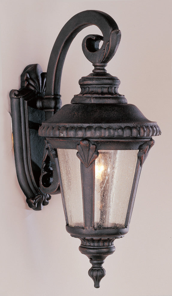 Trans Globe 8" Commons 1 Light Wall Lantern, Rust