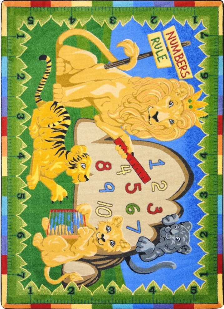 Kid Essentials Rug, Number's Rule, 7'8"x10'9"