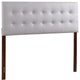Glory Furniture Super Nova Faux Leather Upholstered King Headboard in Light Gray