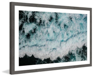 "White Expanse" Framed Painting Print, 36"x24"