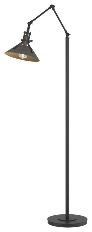 Henry Floor Lamp, Black, Natural Iron Accents