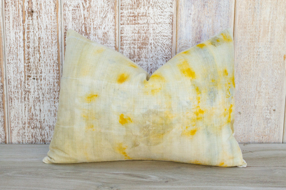 Naba Tie Dyed Organic Silk Lumbar Pillow