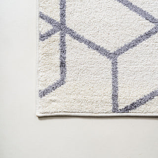 Cole Minimalist Diamond Trellis Navy/White 2'x10' Runner Rug