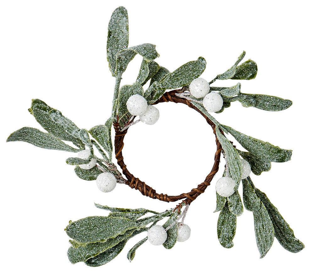 2.25" Inner Diameter Mistletoe Candle Ring