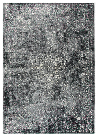 Panache PN6971 Gray Central Medallion Floral Area Rug, Rectangular 9'10"x12'6"
