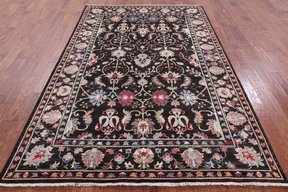 Turkish Oushak Hand-Knotted Wool Rug 6' 1" X 8' 11" - Q12824