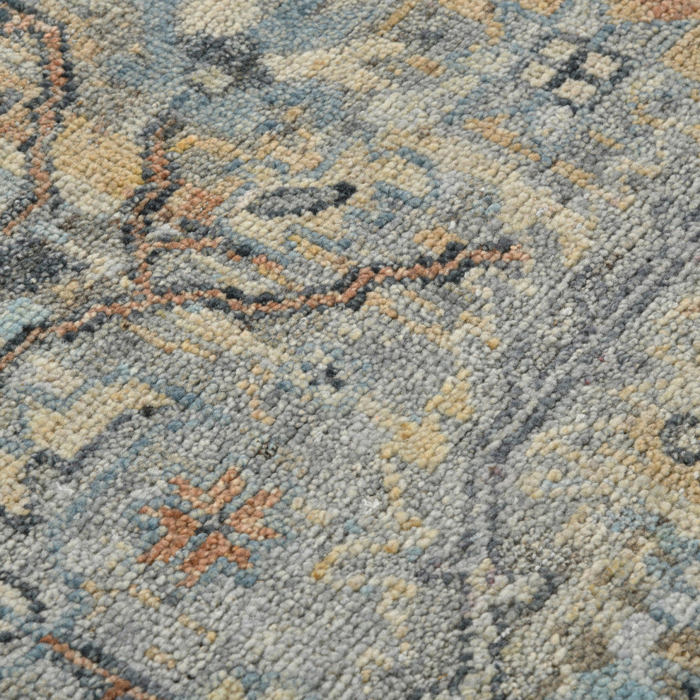 Craft Amerson Area Rug, Blue, 8' x 10', Bordered