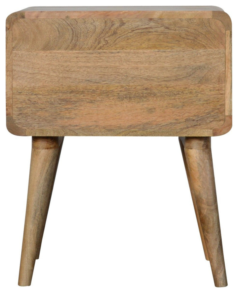 Curved Oak-ish Nightstand