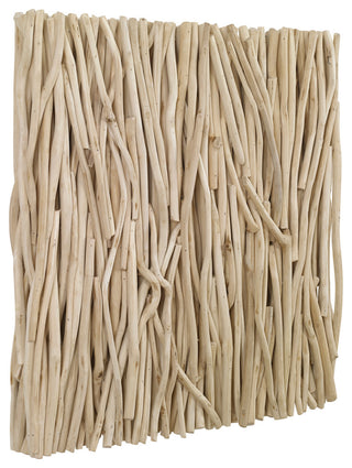 Uttermost 04352 Gathered Teak Square Bleached Wood Wall Decor