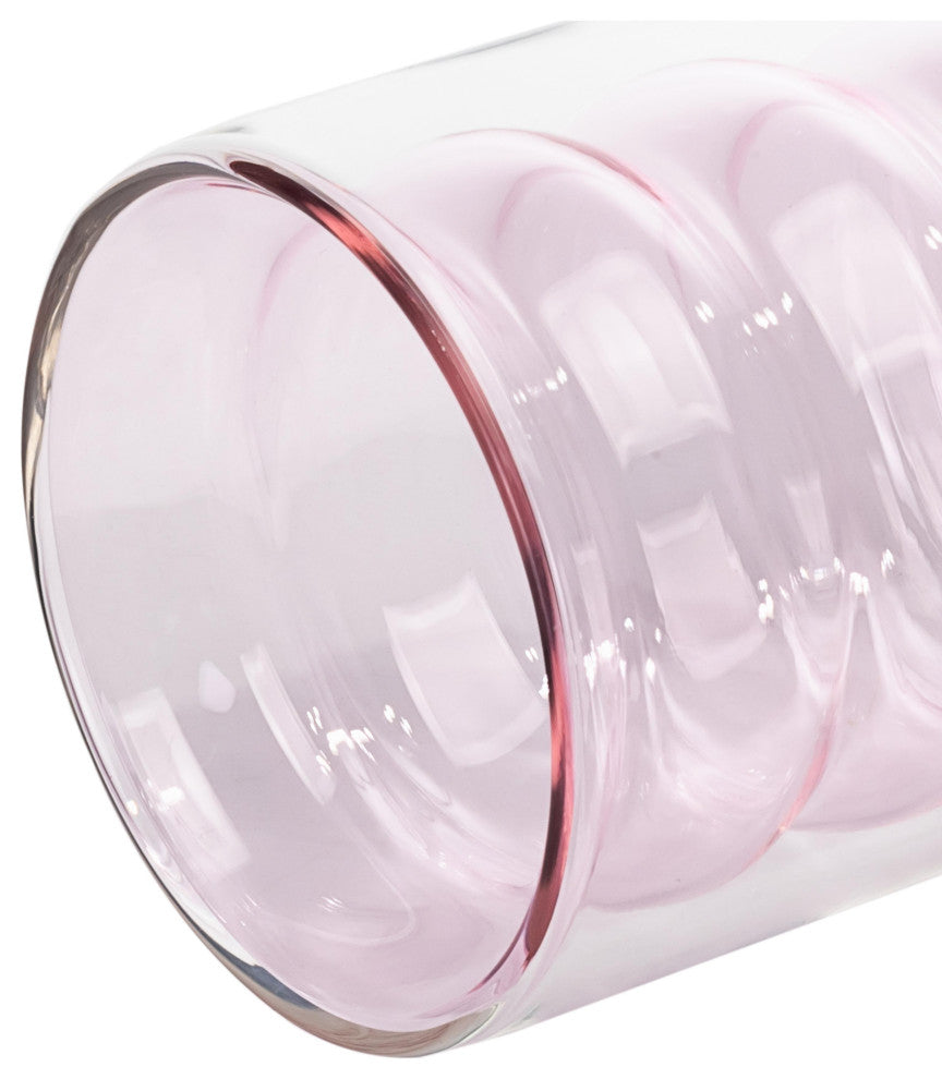 Waves Blush Water Glass, Set of 4