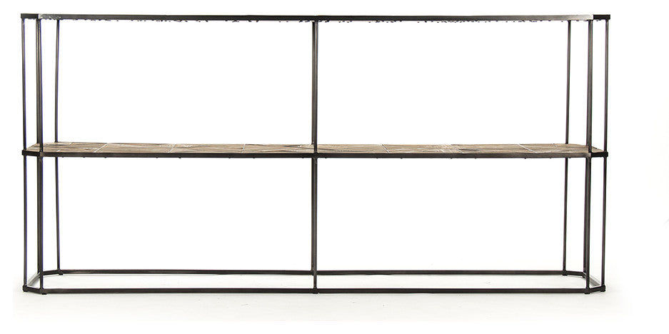 Industrial Loft Anna Wood And Metal Console