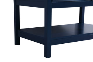 Skylar 36" Single Bathroom Vanity, Blue, With Backsplash