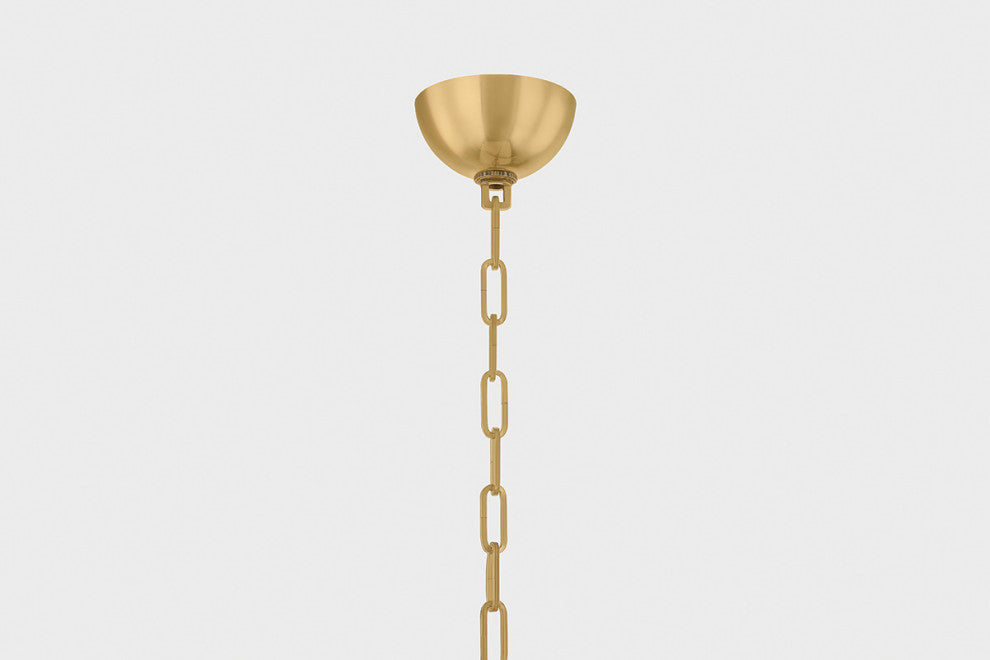 Corbett Lighting Samos Integrated LED Chandelier, Vintage Brass, 29.75"Dx33"H
