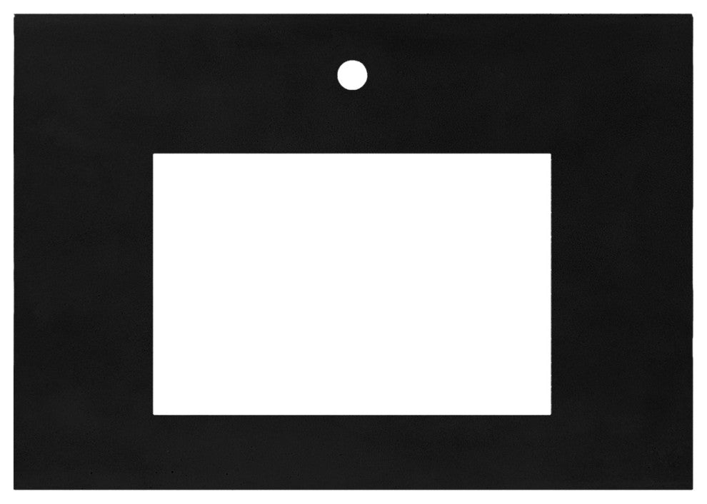 30" Native Stone Vanity Top in Charcoal- Rectangle with Single Hole Cutout