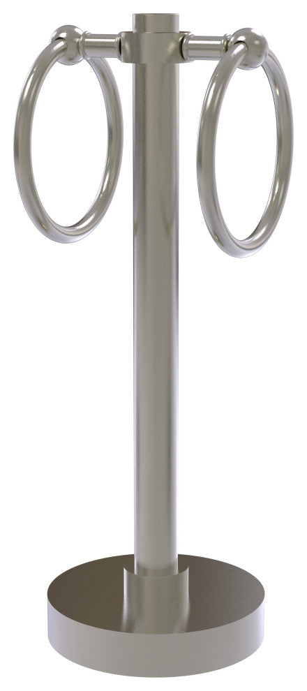 Vanity Top 2 Towel Ring, Satin Nickel