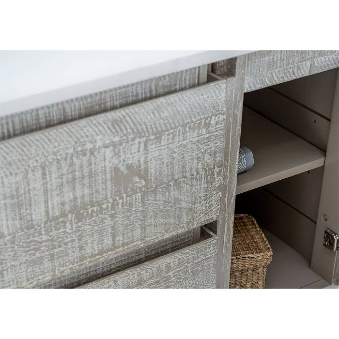 Fresca Formosa 60" Ash Wall Hung Single Sink Modern Bathroom Vanity Set, Faucet