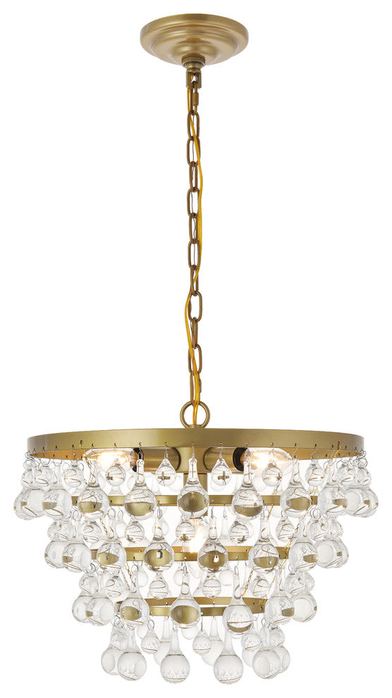 Brass Finish 5-Light Pendant