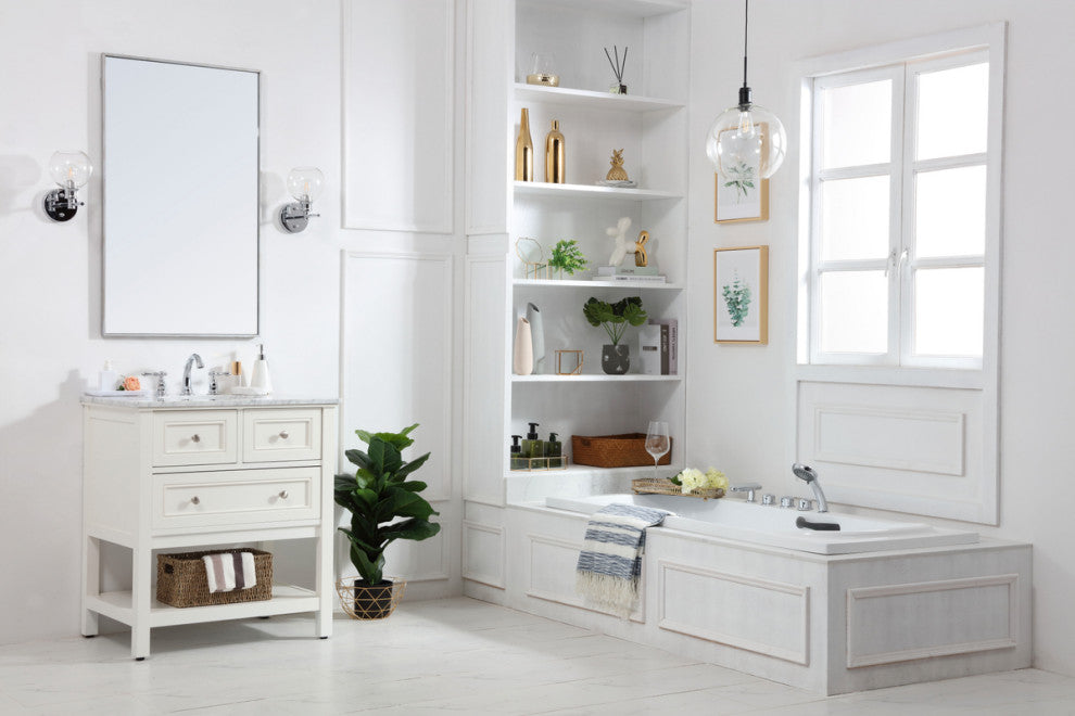 Matilda 30" Single Bathroom Vanity Set, White