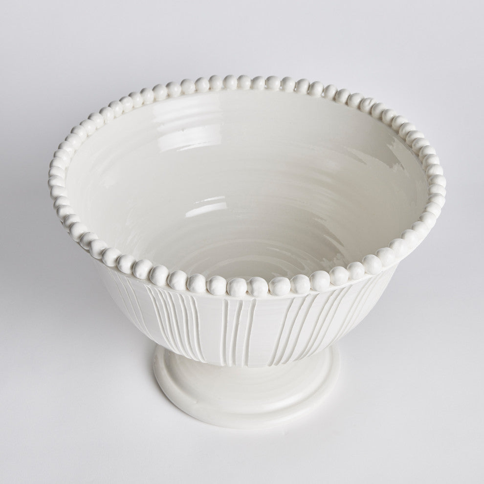 Perla Decorative Italian Footed Bowl