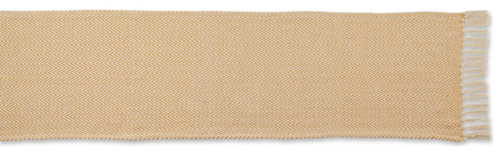 Honey Gold Chevron Table Runner 15x108