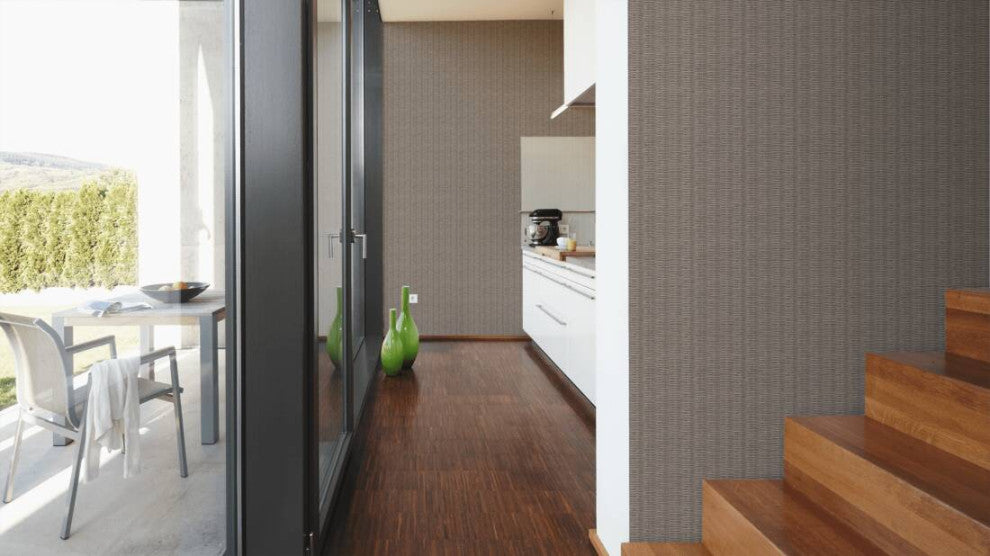 Cottage Textured Wallpaper Featuring Woven Wood, 373934
