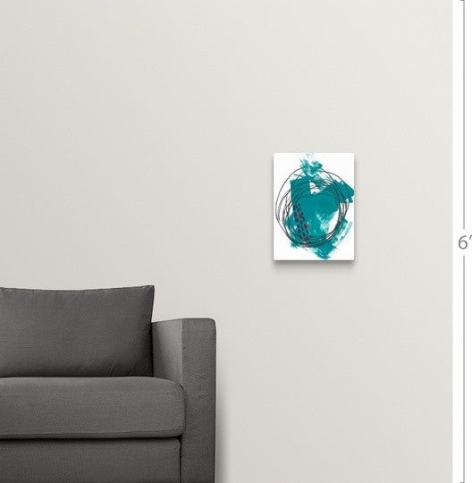 "Commute Time No. 1" Wrapped Canvas Art Print, 12"x16"x1.5"