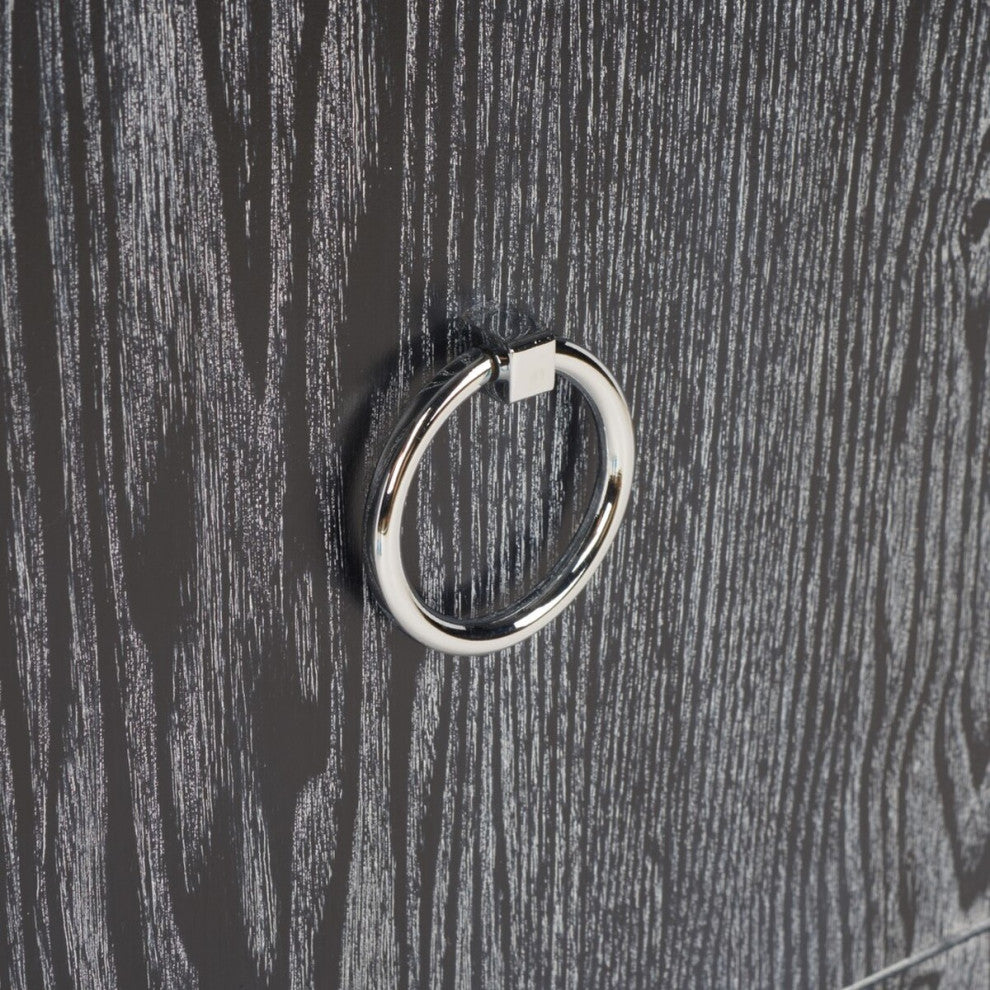 Safavieh Couture Laila Lacquer Chest Black Cerused Oak