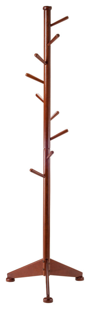 Lily Coat Tree, 9 Pegs, Walnut