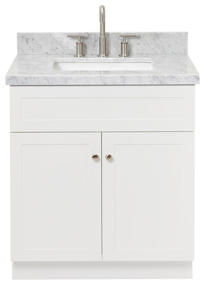 Ariel F031SCWRVO Hamlet 31" - White / Carrara White Top
