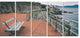 "Seating in Genoa Nervi Coast" Seashore Wall Art, 5 Panels, 60"x28"
