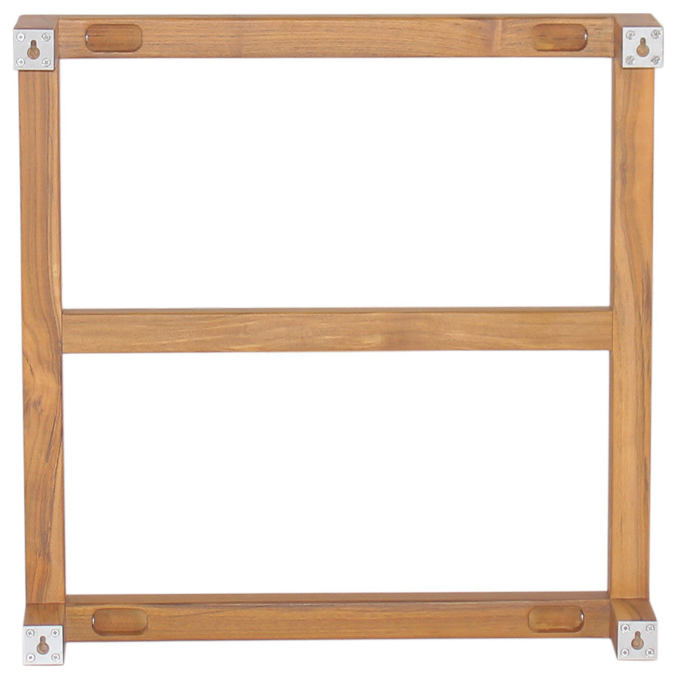 Manada Wall Mount Teak Towel Rack